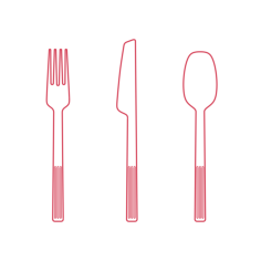 Objects Flatware Sets Ikea Justera Flatware Set Editable Svg Line Art, Free Vectors File
